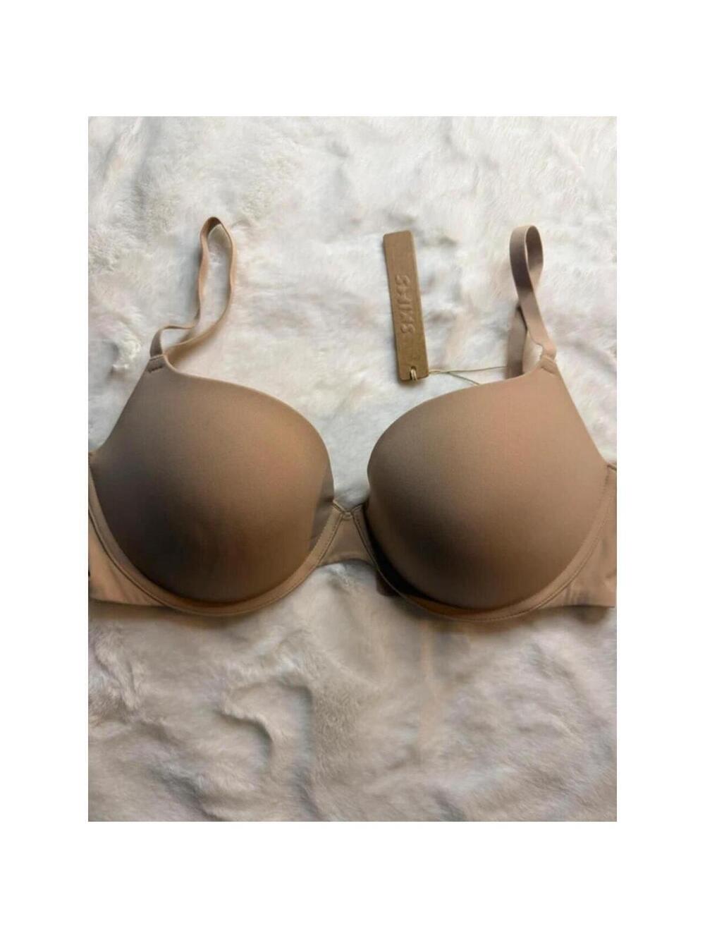 SKIMS Fits Everybody Push-Up Demi Bra Clay 32DD NWT